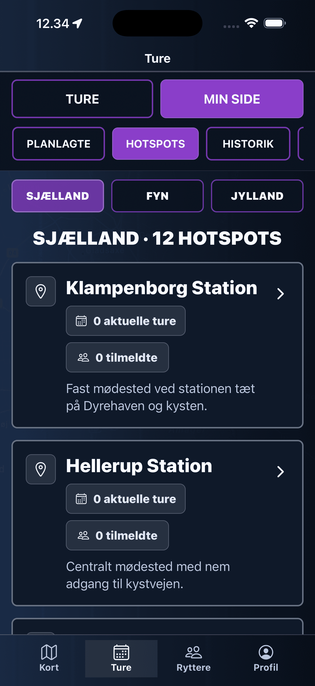 Hotspots nearby: Discover popular cycling spots and create rides around them.